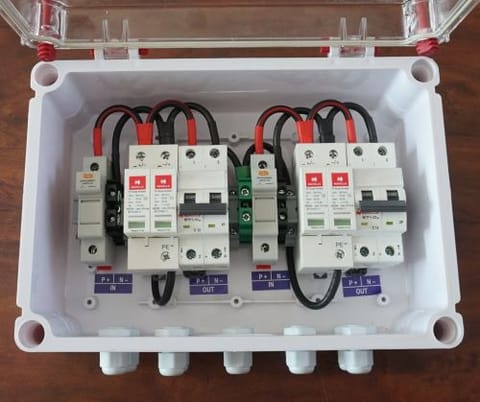DCDB 2IN-2OUT 600V FUSE,SPD &MCB