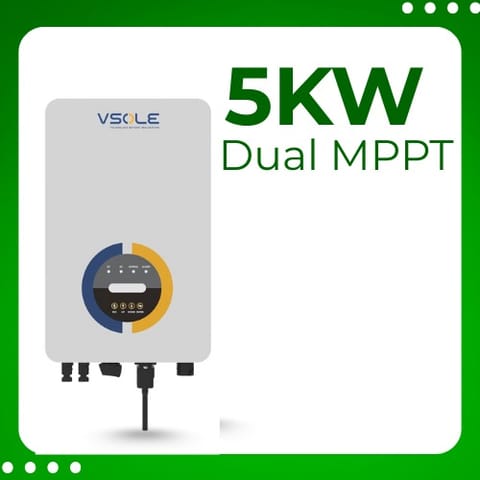 VSOLE 5KW Single Phase Grid-Tied Solar Inverter (Dual MPPT)