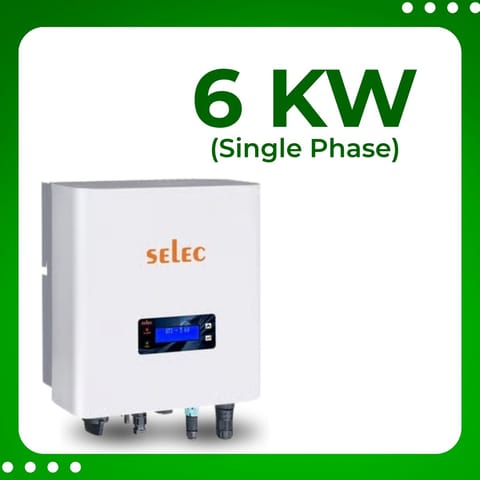 Single Phase, 6 kW Solar On Grid Inverter, BIS Certified(With DC Switch)