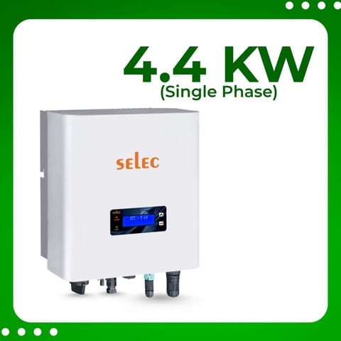 Single Phase, 4.4 kW Solar On Grid Inverter, BIS Certified(With DC Switch)