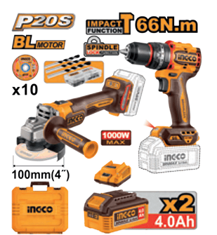 Cordless 2 pcs combo kit