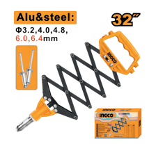 Folding hand riveter