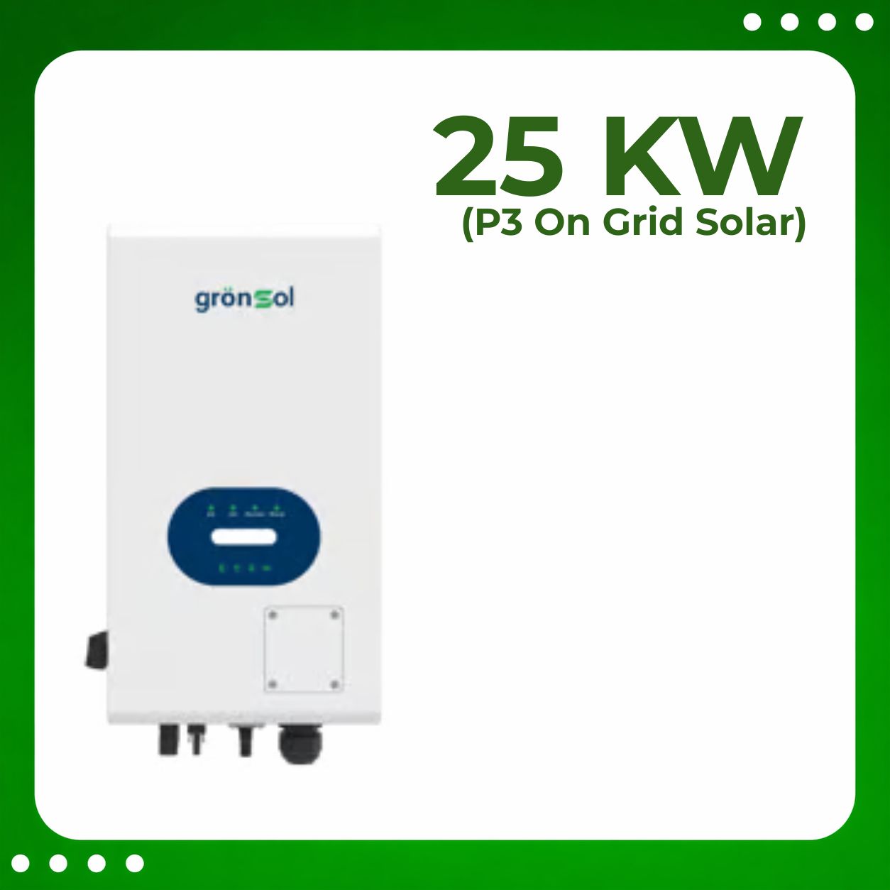 25Kw P3 On Grid Solar Inverter