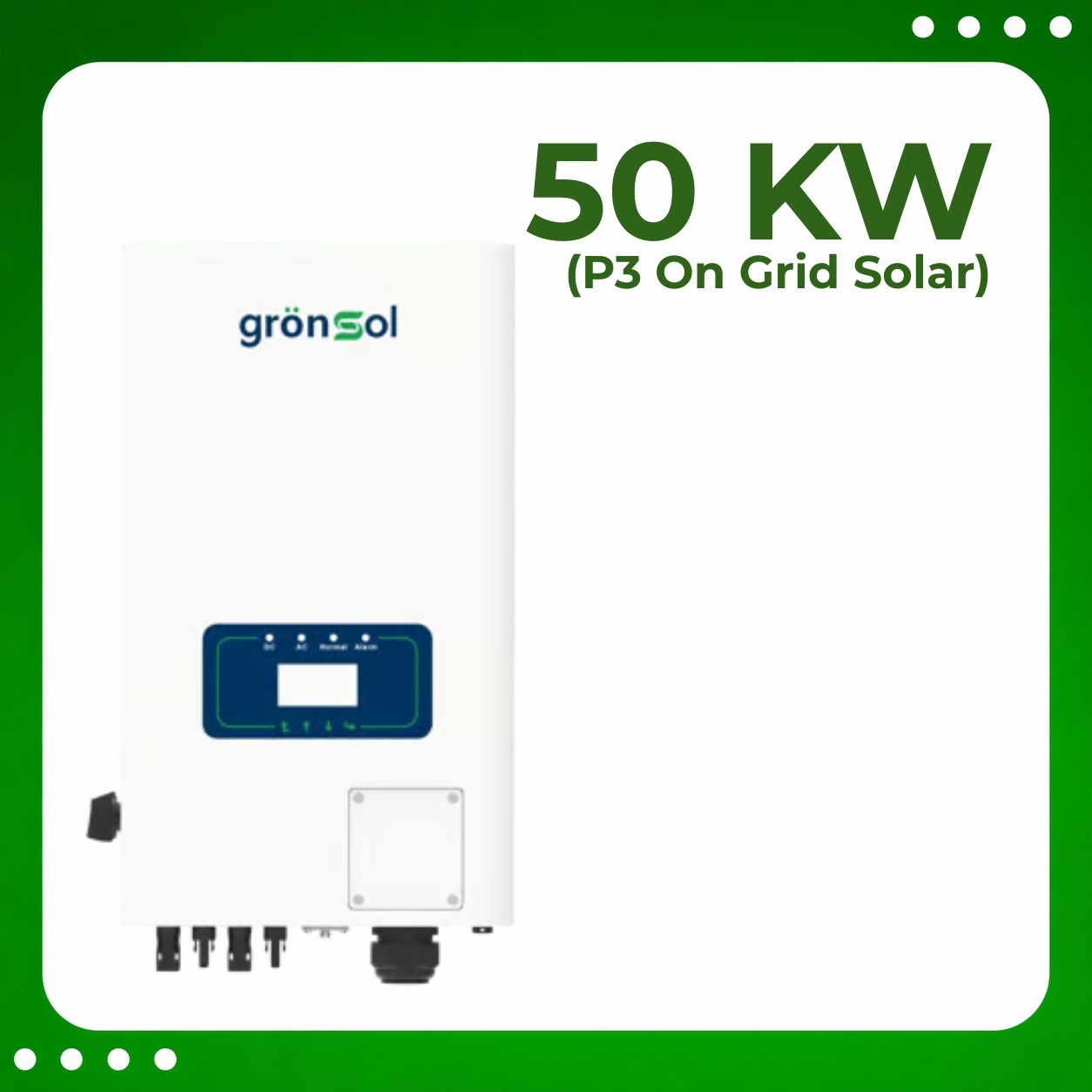 50Kw P3 On Grid Solar Inverter