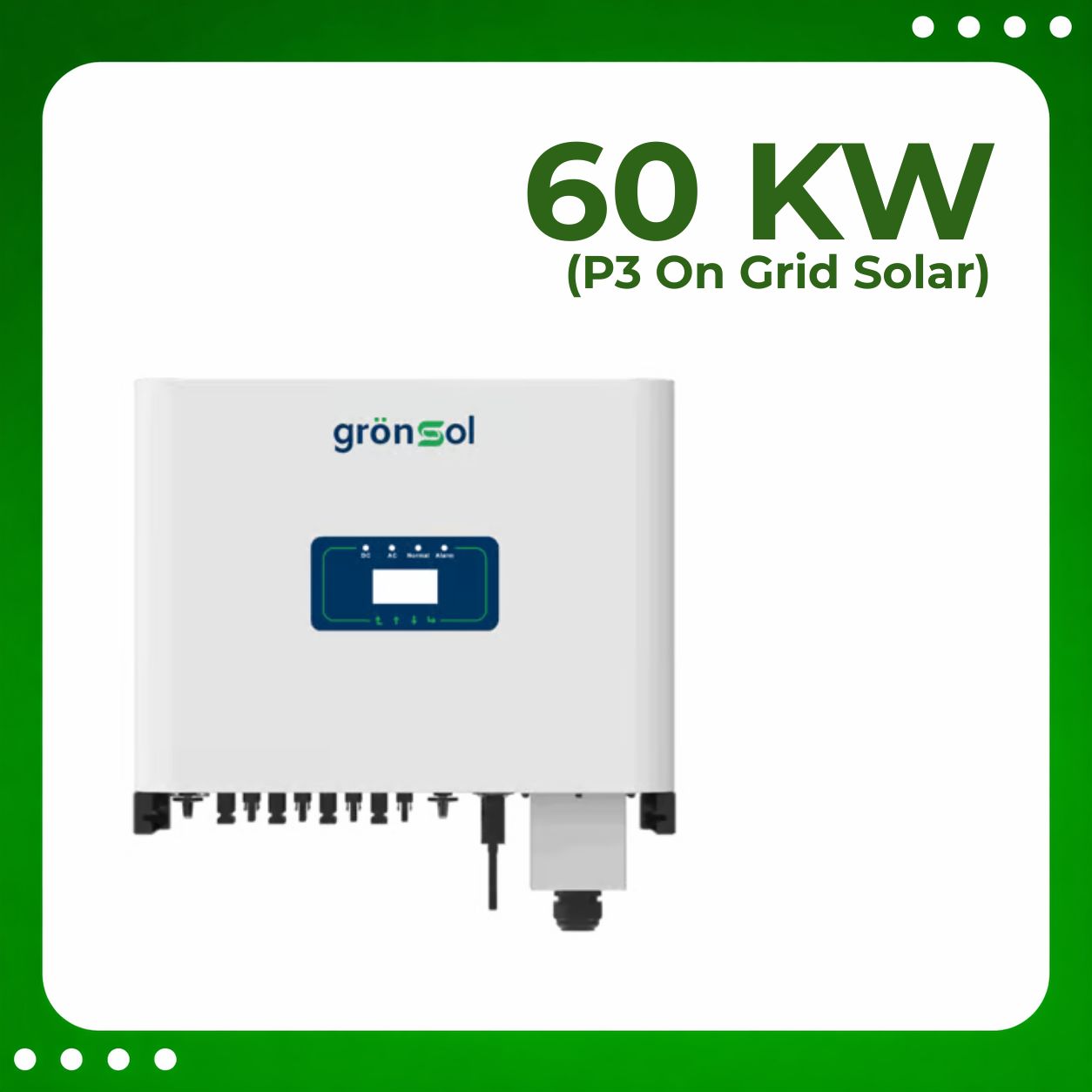 60Kw P3 On Grid Solar Inverter