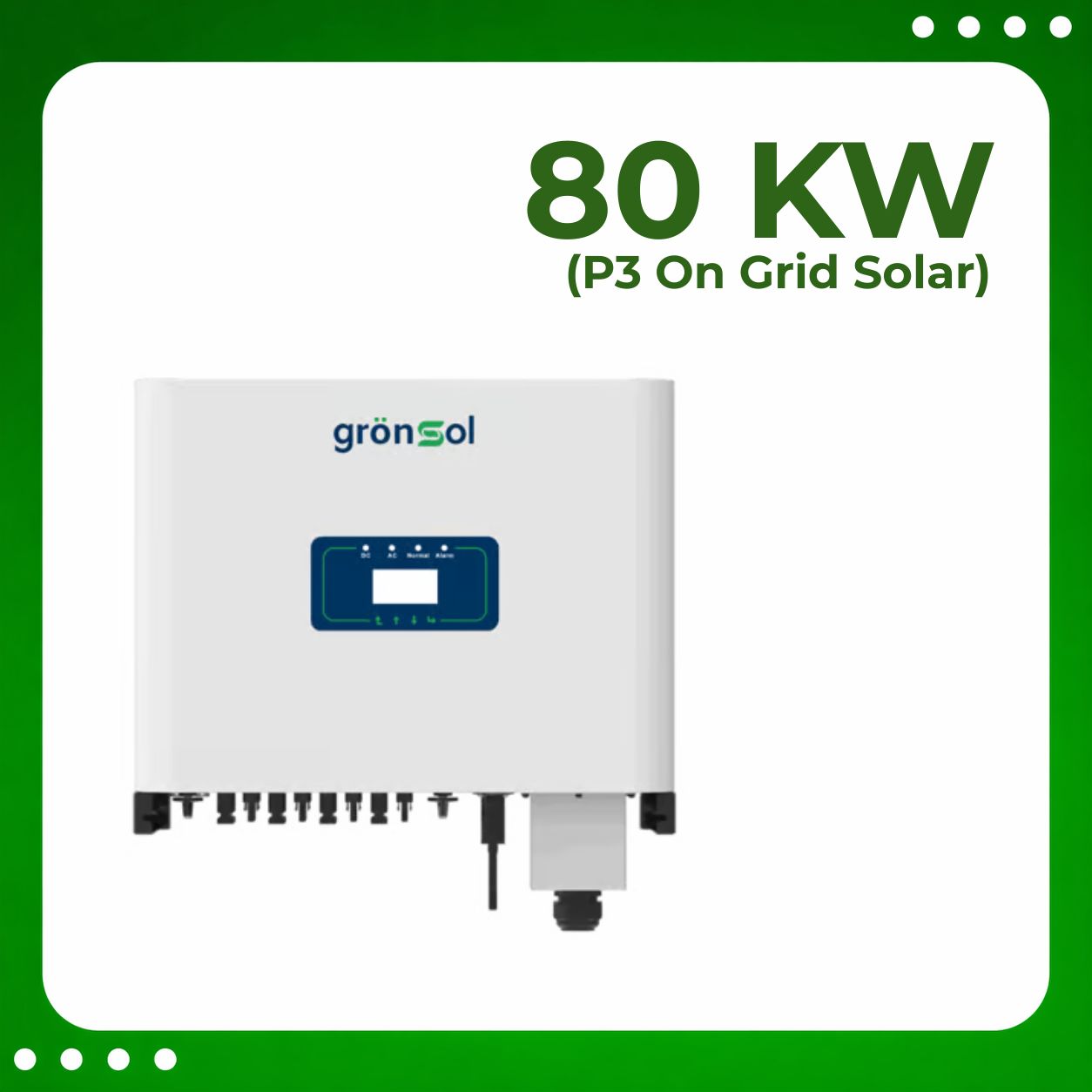 80Kw P3 On Grid Solar Inverter