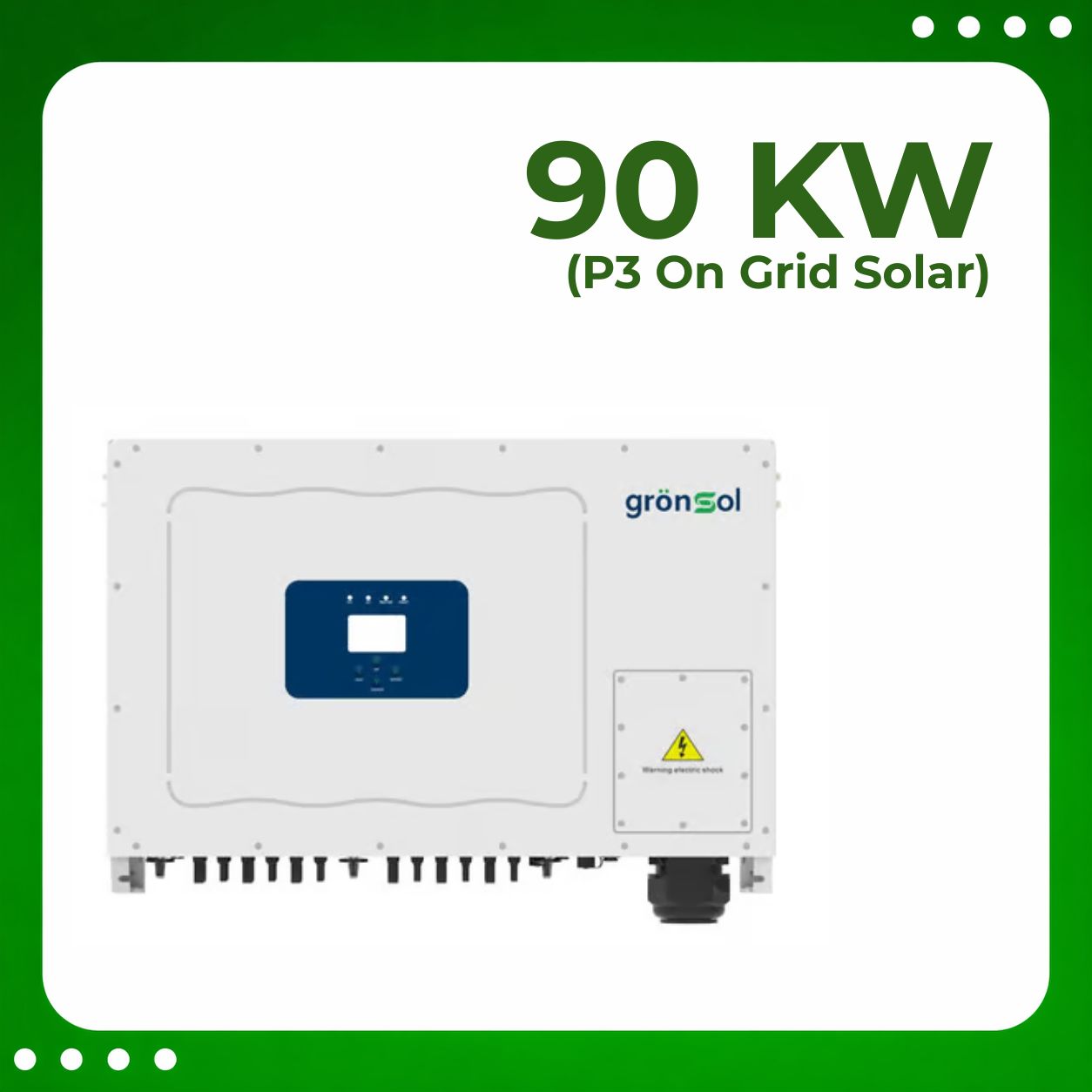 90Kw P3 On Grid Solar Inverter