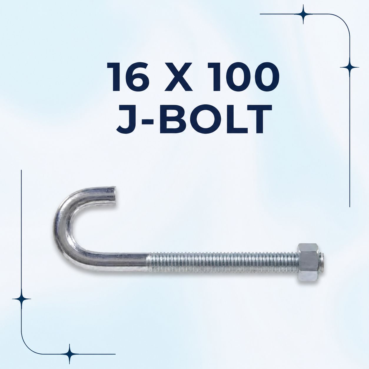 16 X 100 J-BOLT(MOQ-500 Nos)