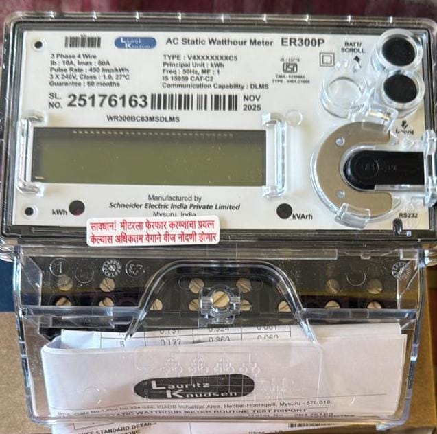3Ph L&T generation meter