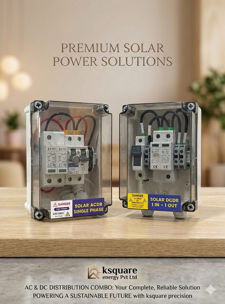 1-6 kW ACDB- DCDB 1Ph Combo Fuse type 180*130*100 Box