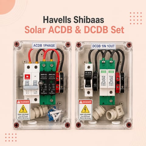 Havells+Sibaas Solar ACDB & DCDB Set