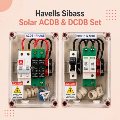 Havells+Sibaas Solar ACDB & DCDB Set