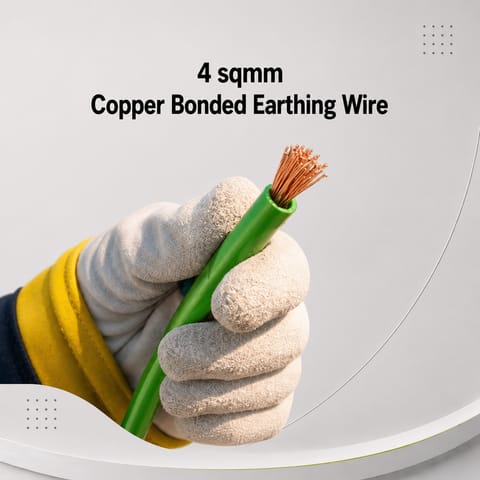 4 sqmm Copper Bonded Earthing Wire