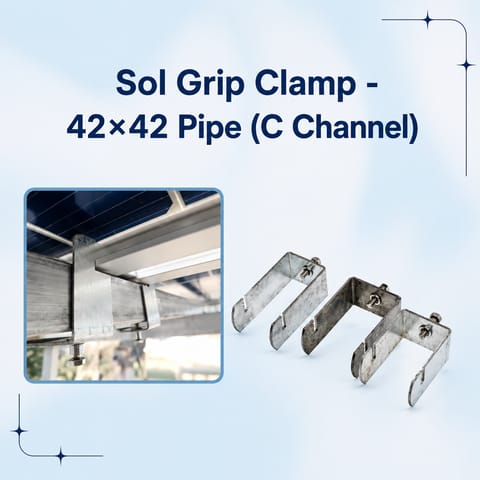 Sol Grip Clamp - 42×42 Pipe (C Channel)