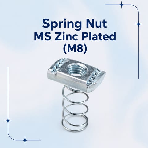 Spring Nut MS Zinc Plated (M8)