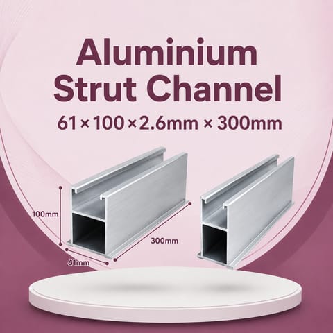 Aluminium Strut Channel 61×100×2.6mm × 300mm