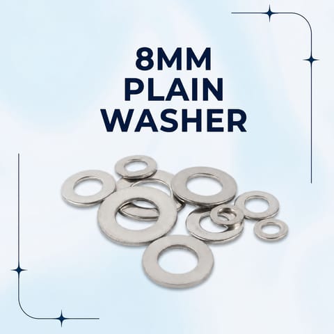 8MM PLAIN WASHER(MOQ-500 Nos)