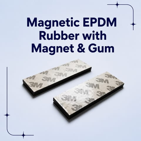 Magnetic EPDM Rubber with Magnet & Gum