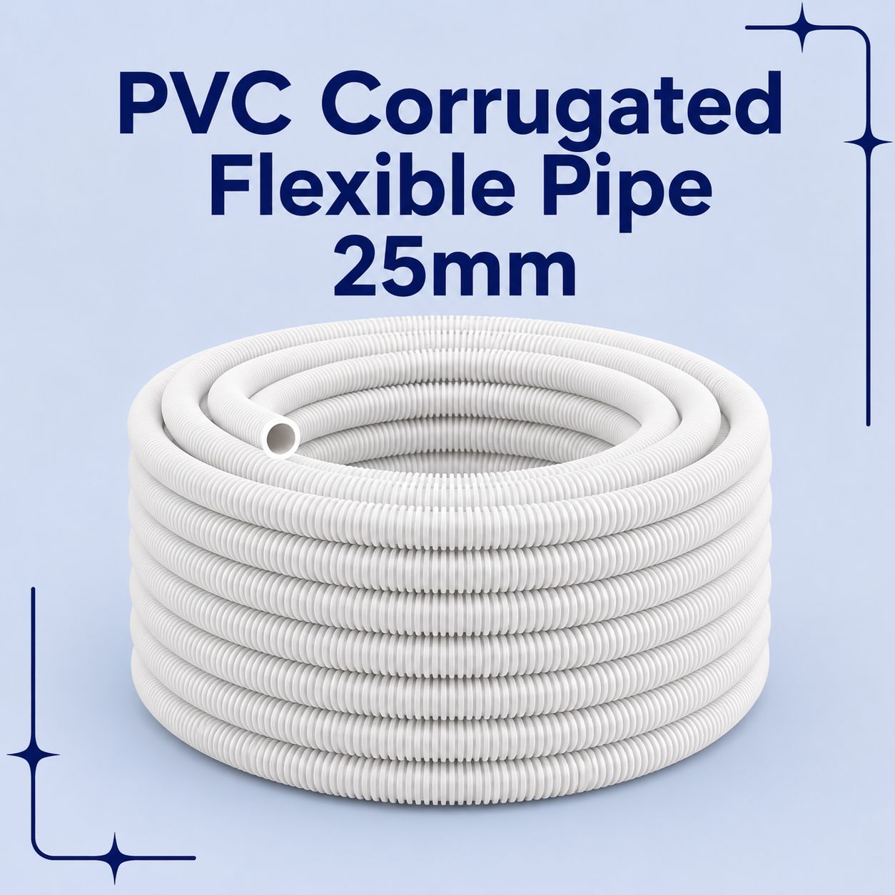 PVC Corrugated Flexible Pipe 25mm