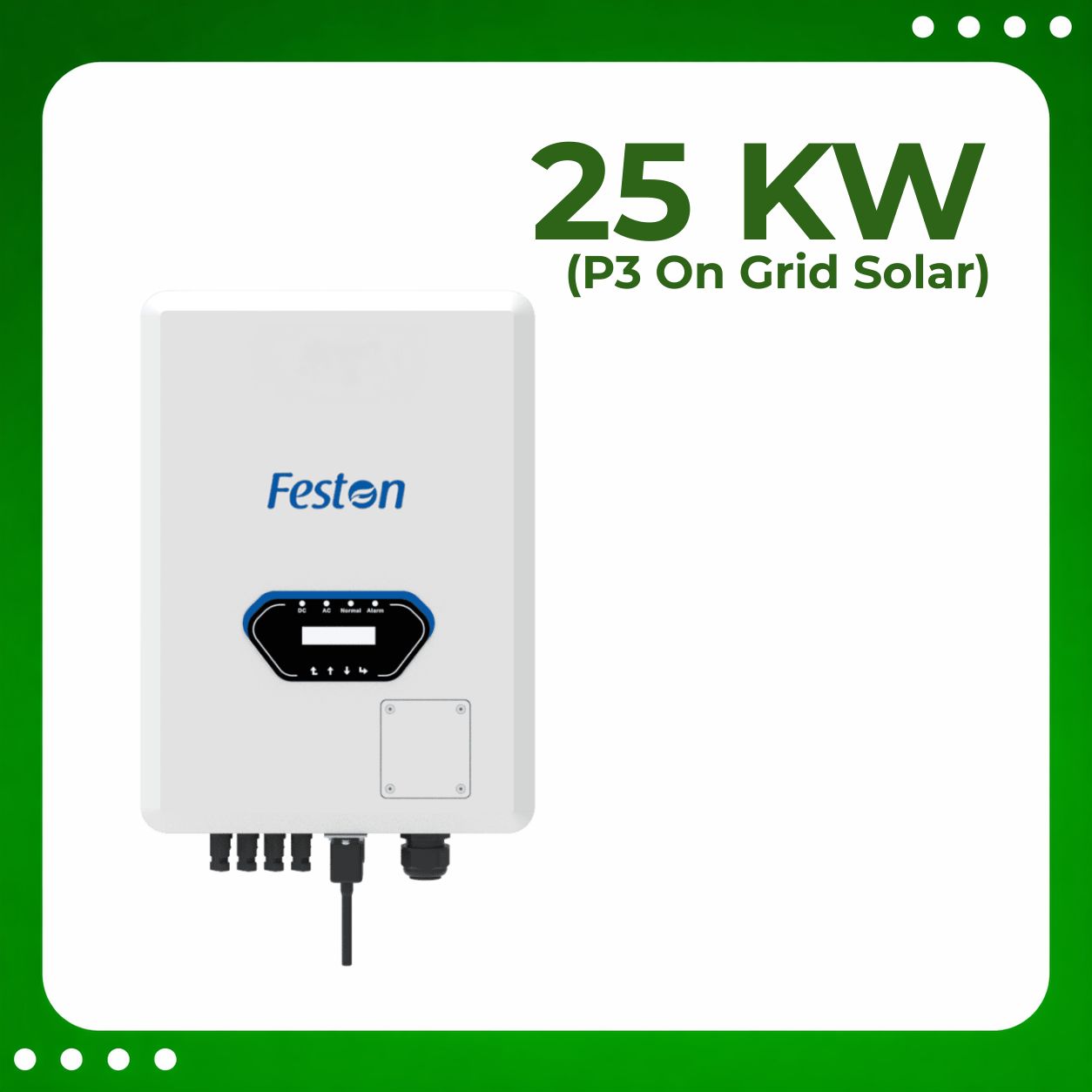 25 Kw P3 Ongrid Solar Inverter