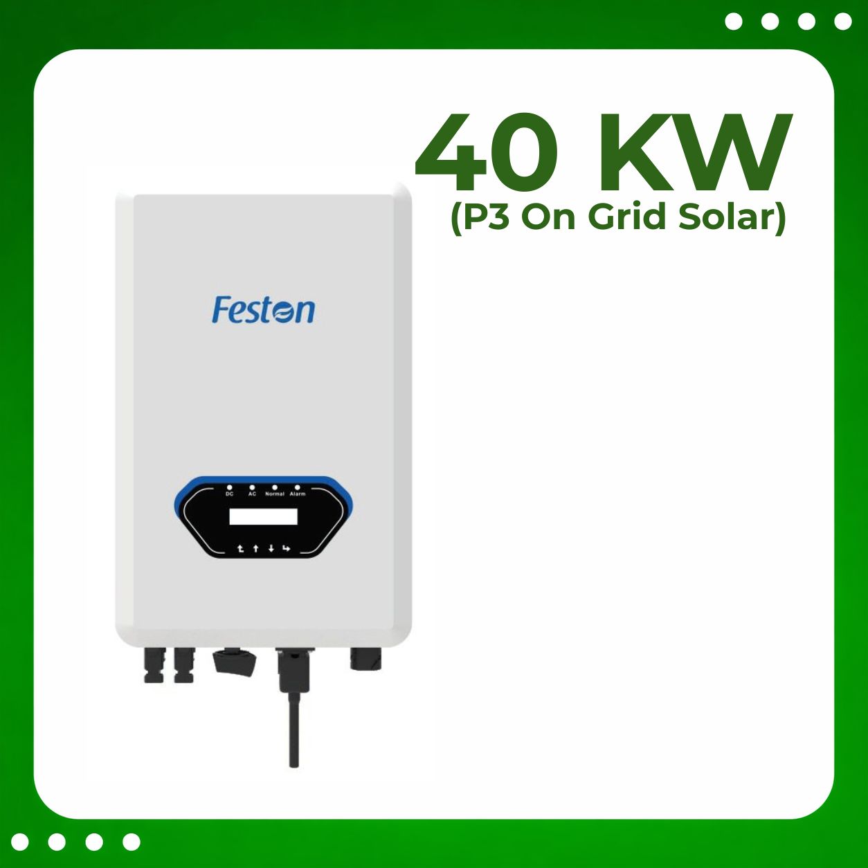 &nbsp;40 Kw P3 Ongrid Solar Inverter