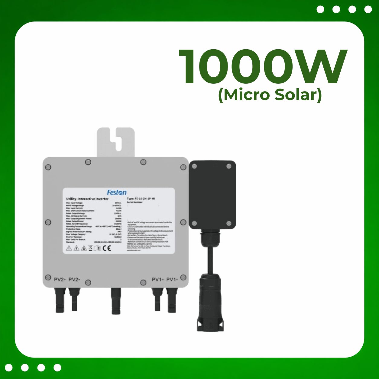 1000W Micro Solar Inverter