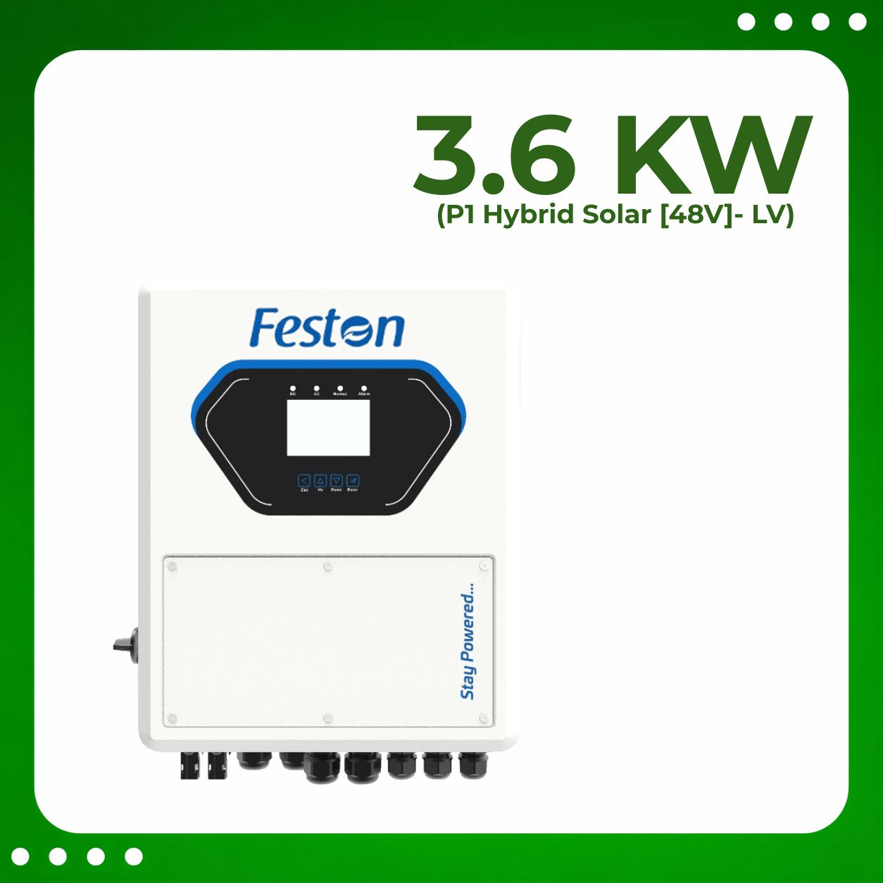3.6 Kw P3 ( 48V )Hybrid Solar Inverter