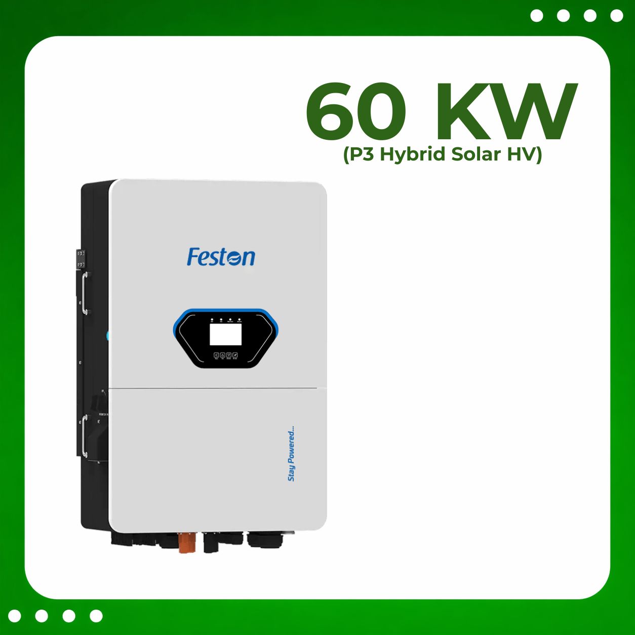 60 kW P3 (HV) Hybrid Solar Inverter
