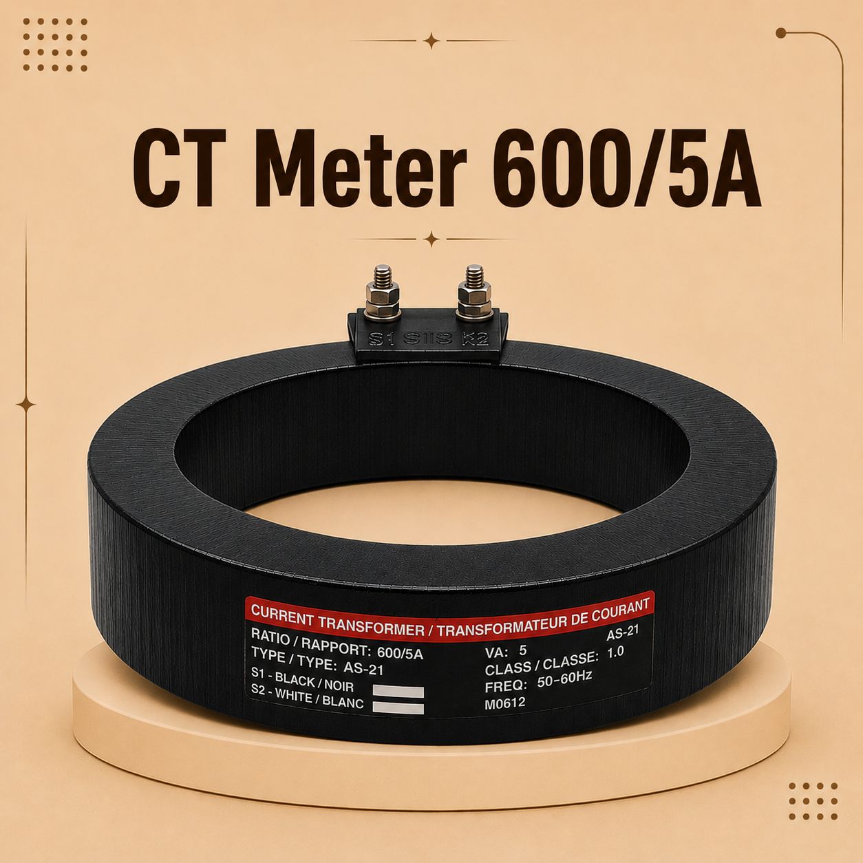 CT Meter 600/5A