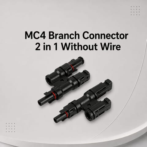 MC4 Branch Connector 2 in 1 Without Wire
