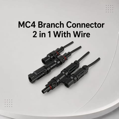 MC4 Branch Connector 2 in 1 With Wire