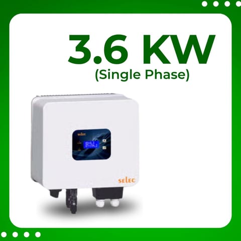 Selec Single Phase, 3.6 kW Solar On Grid Inverter, BIS Certified