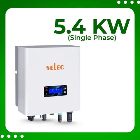 Selec Single Phase, 5.4 kW Solar On Grid Inverter, BIS Certified