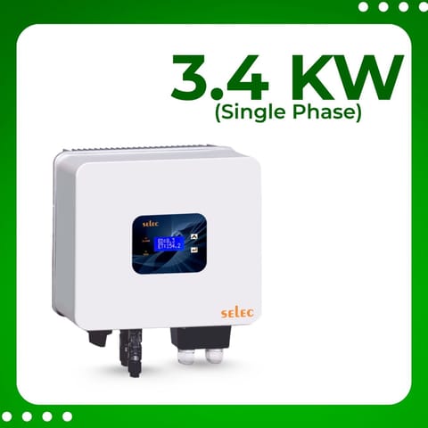Selec Single Phase, 3.4 kW Solar On Grid Inverter, BIS Certified