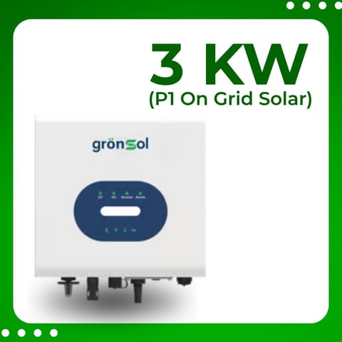 Gronsol 3 Kw P1 On Grid Solar Inverter