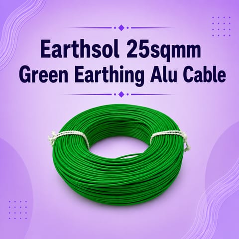 Earthsol 25sqmm Green Earthing Alu Cable