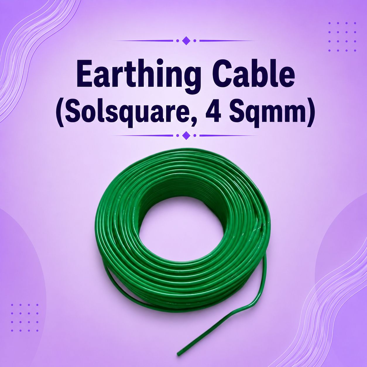 Earthing Cable (Solsquare, 4 Sqmm) – Copper