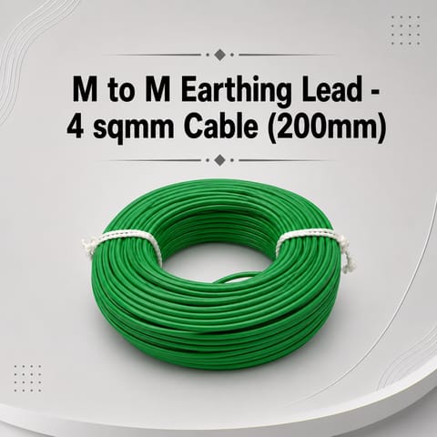 M to M Earthing Lead - 4 sqmm Cable (200mm)