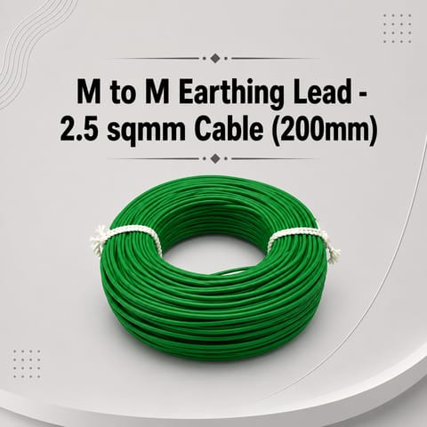 M to M Earthing Lead - 2.5 sqmm Cable (200mm)