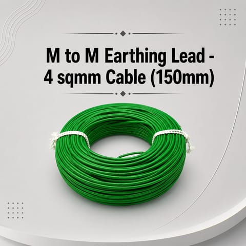 M to M Earthing Lead - 4 sqmm Cable (150mm)