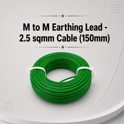M to M Earthing Lead - 2.5 sqmm Cable (150mm)