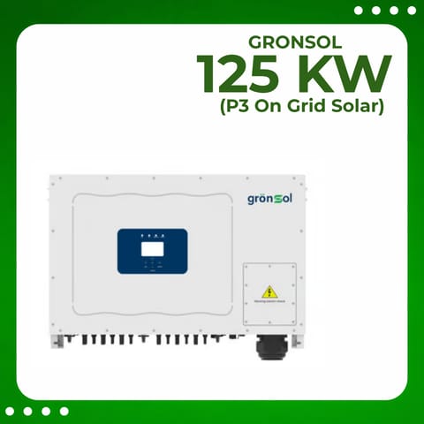 Gronsol 125 Kw P3 On Grid Solar Inverter