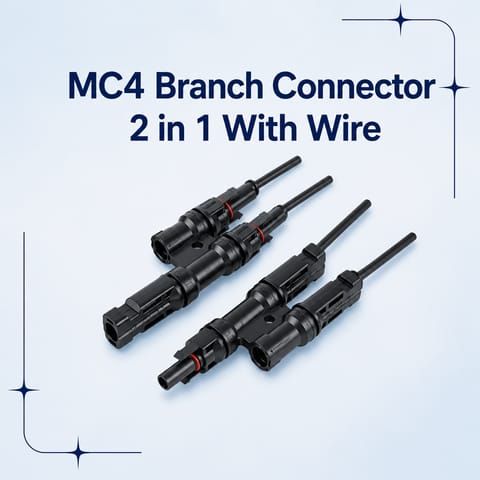 MC4 Branch Connector 2 in 1 With Wire