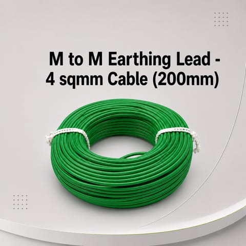 M to M Earthing Lead - 4 sqmm Cable (200mm)