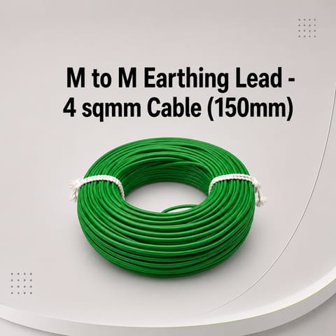 M to M Earthing Lead - 4 sqmm Cable (150mm)