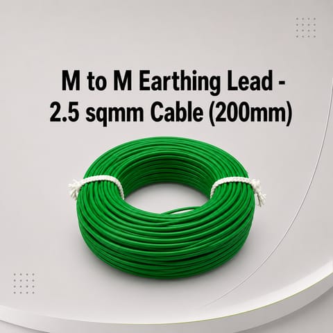 M to M Earthing Lead - 2.5 sqmm Cable (200mm)