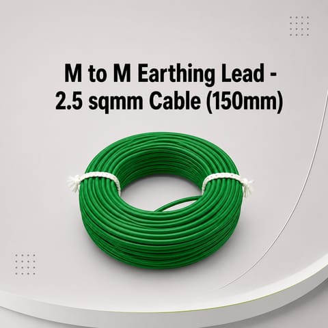 M to M Earthing Lead - 2.5 sqmm Cable (150mm)
