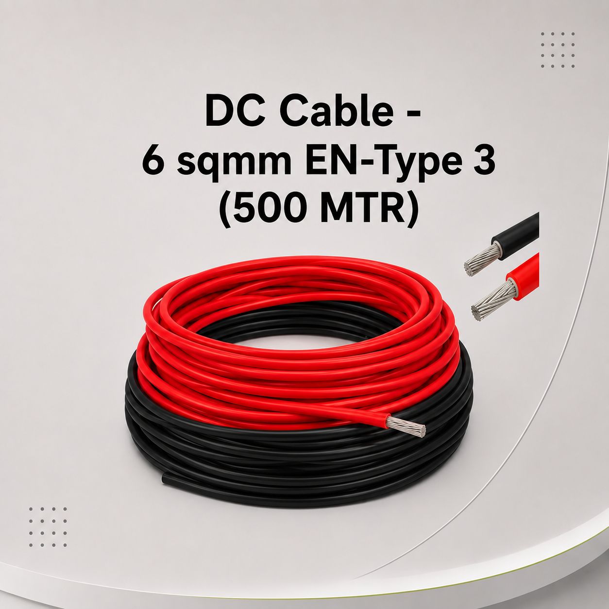 DC Cable - 6 sqmm EN-Type 3 (500 MTR)