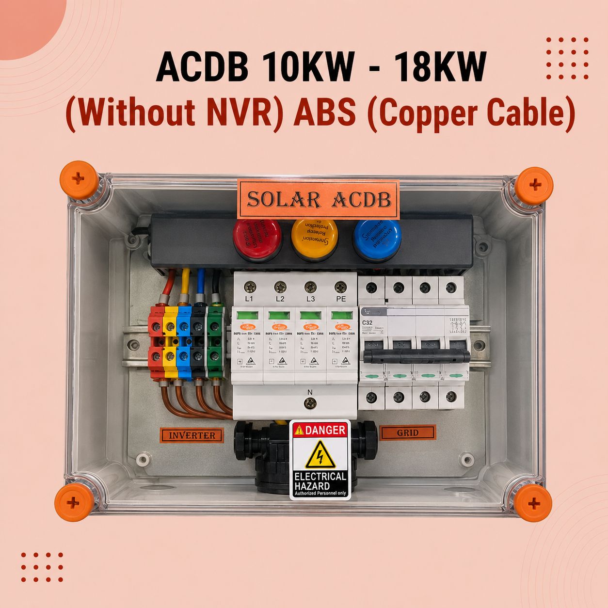 ACDB 10KW - 18KW (Without  NVR) ABS (Copper Cable)