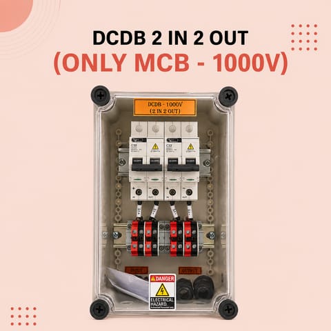 DCDB 2 IN 2 OUT (ONLY MCB – 1000V)